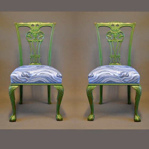 Pair Of Ball And Claw Feet Side Chairs